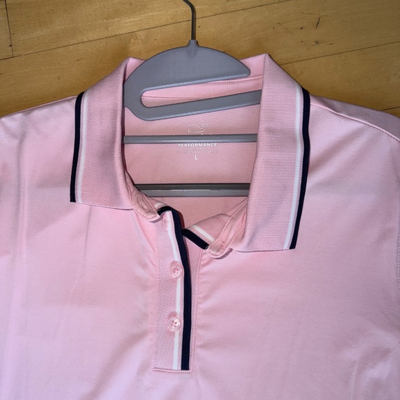 Vineyard Vines CORE flamingo pink polo, L, CB2582 - Picture 3 of 4